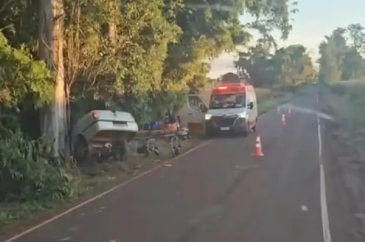 Grave acidente com vítima fatal é registrado na zona rural de Terra Roxa