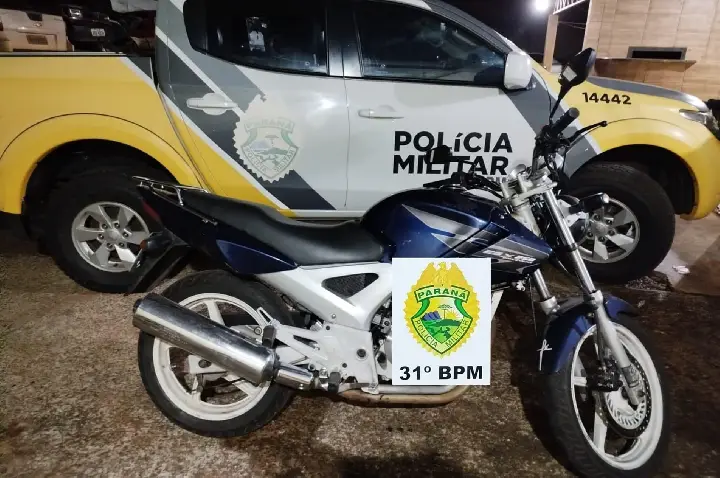 Motociclista é flagrado sem CNH em Terra Roxa e tem veículo apreendido