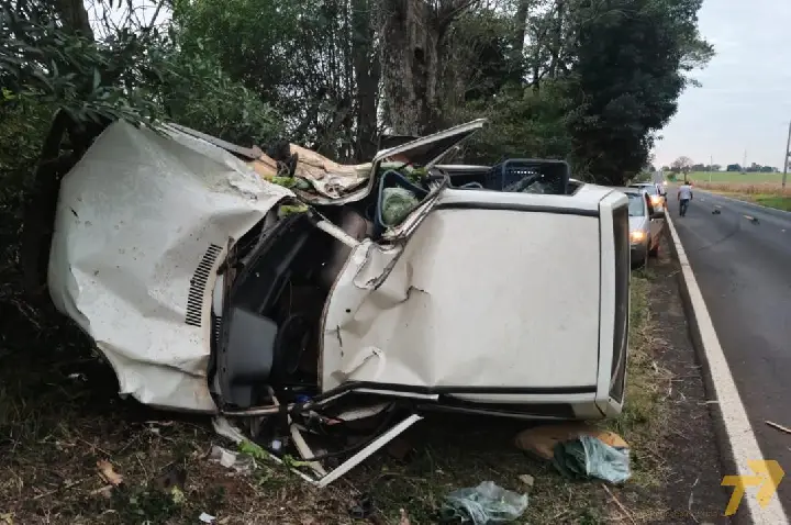Vídeo - Morador de São Camilo sofre grave acidente na PR-364, próximo a Terra Roxa