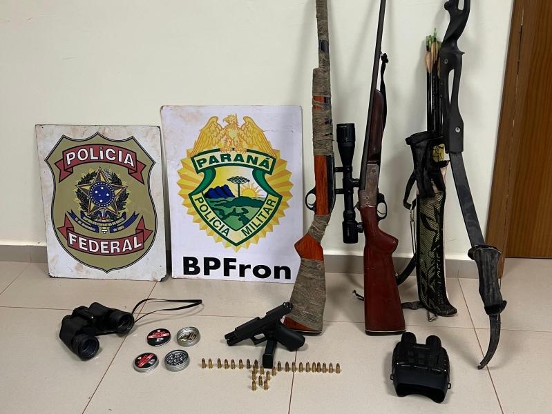 Homem é preso com arsenal de armas no interior de Guaíra