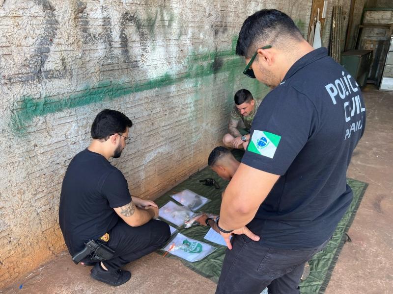 Polícia Civil de Terra Roxa e Exército destroem armas apreendidas