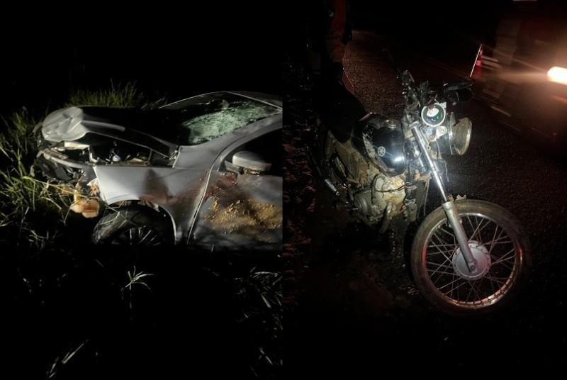 Grave acidente em Terra Roxa deixa dois feridos e tensão com indígenas armados