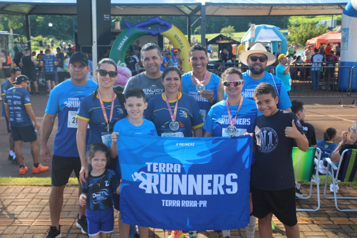 Atletas de Terra Roxa participam da 1ª Corrida das Orquídeas em Maripá