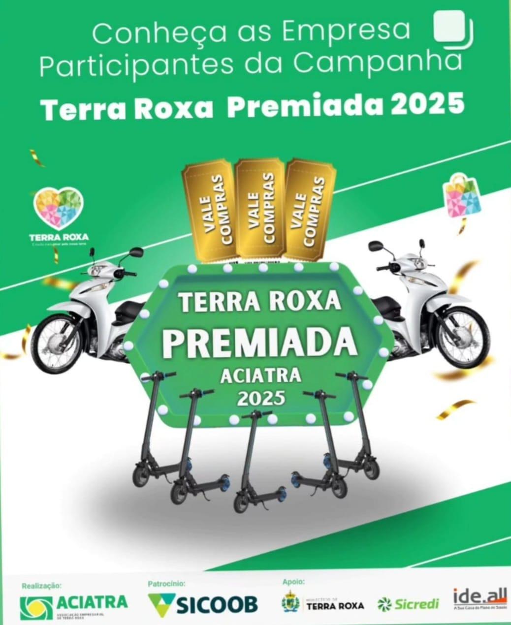 Campanha “Terra Roxa Premiada 2025” Já Está Acontecendo e Incentiva o Consumo no Comércio Local