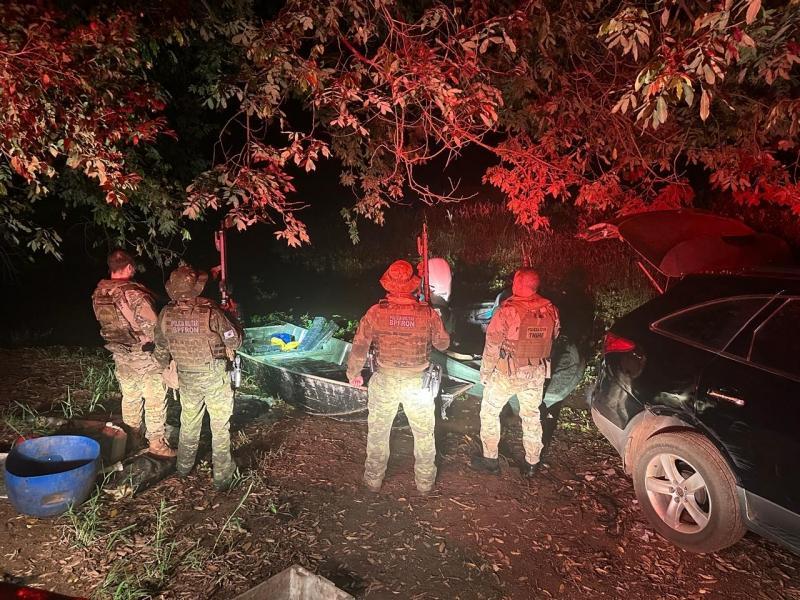 Carro e barco com mais de 1 tonelada de maconha são apreendidos em Guaíra