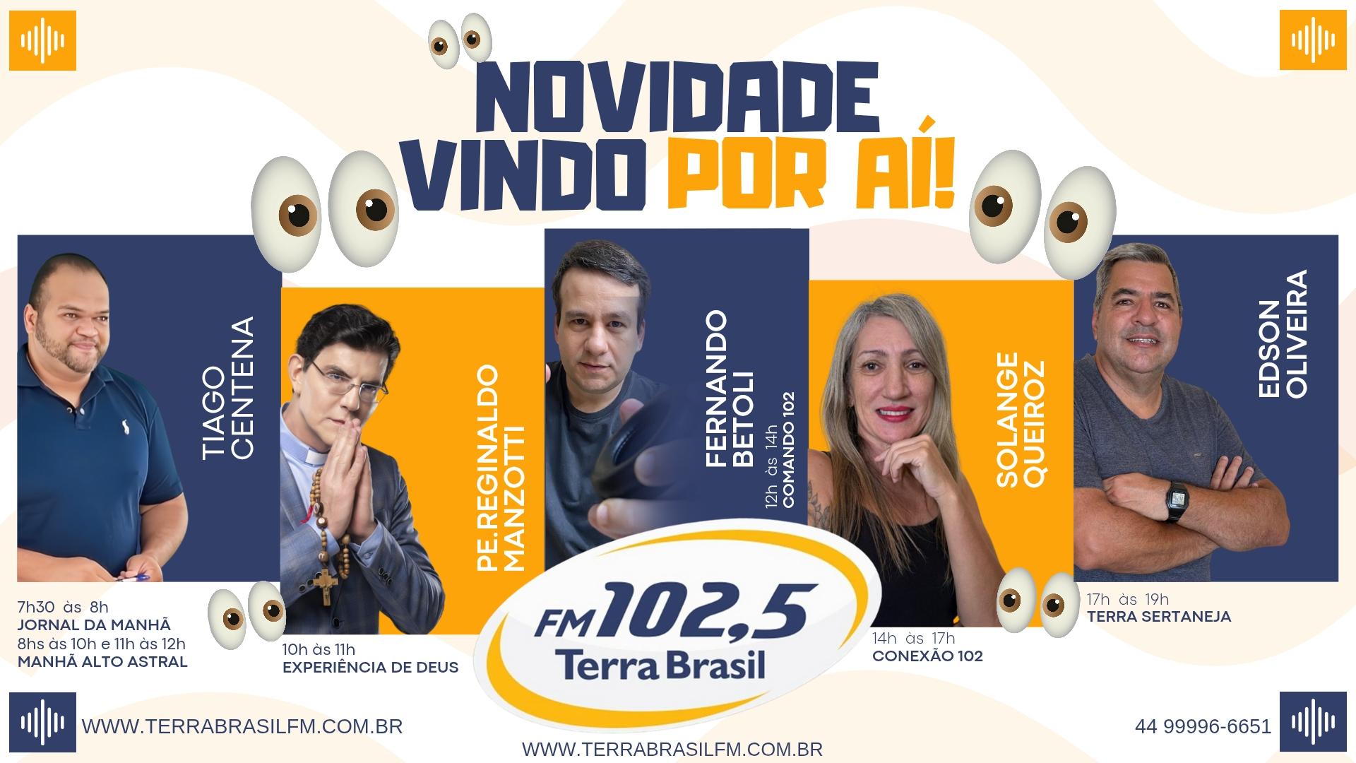 Rádio Terra Brasil apresenta sua nova programação!