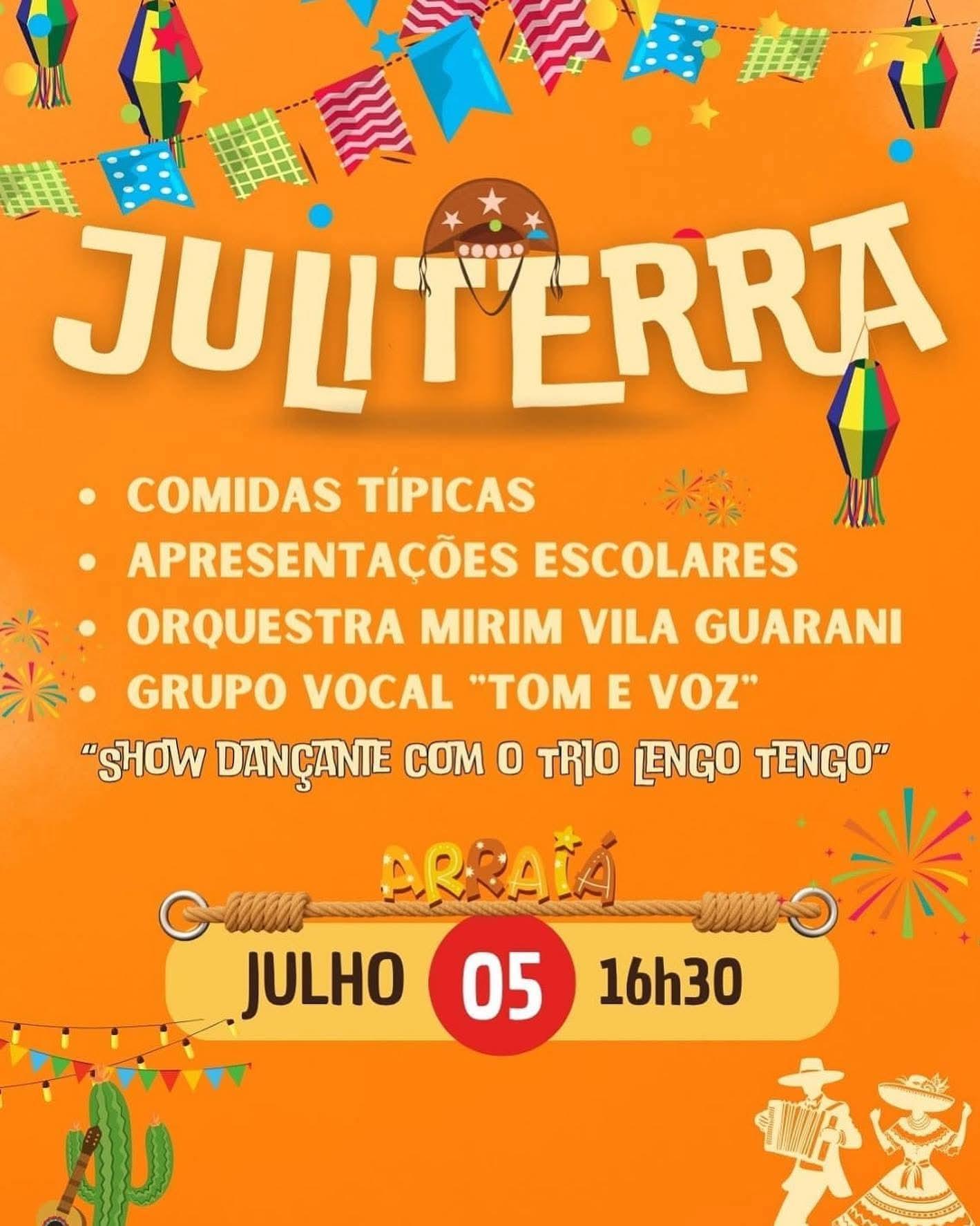 JuliTerra: Festa Julina agita Terra Roxa com atrações culturais e comidas típicas
