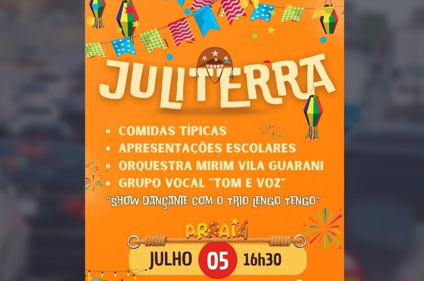 Terra Roxa realiza JuliTerra neste sábado com muita cultura, música e tradição