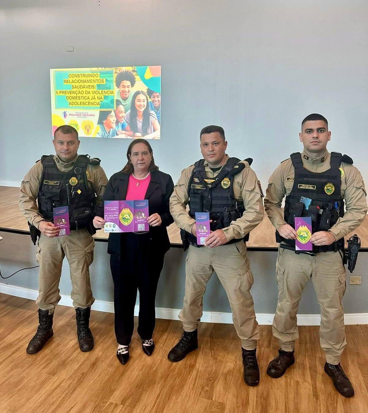 Terra Roxa promove palestra sobre prevenção à violência doméstica em parceria com a Polícia Militar